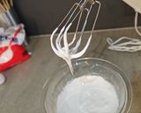 A picture of step 2 of Swiss Buttercream.