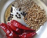 A picture of step 1 of Poondu milagu kulambu.