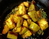 A picture of step 6 of Amba Khatta (traditional odia style instant raw mango pickle).