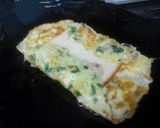 A picture of step 2 of Bread Stuffed Omlette.
