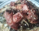 Foto del paso 8 de la receta: Arepitas🍘 con espinacas🌿, queso🧀y cerdo asado🥩.