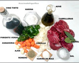 Foto del paso 1 de la receta: Carrilleras de cerdo al vino tinto