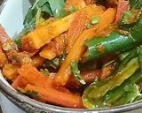 A picture of step 4 of Instant Carrot Achar.