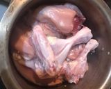 A picture of step 1 of White chicken biryani.