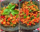 Foto langkah ke 3 dari resep Sambal tempe goreng kemangi.