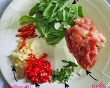 รูปขั้นตอนการทำที่ 2 ของ กะเพราหมูชิ้นเส้นขนมจีน