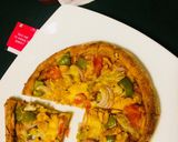 A picture of step 7 of Atta Pizza with Mushrooms (no yeast).