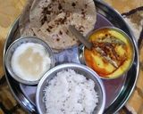 A picture of step 10 of Special boondi kadi with rice.