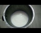 A picture of step 2 of Rose Flavour and Kesar Pista Lassi.