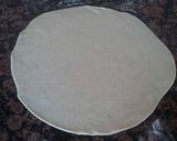 A picture of step 1 of Puri paratha in tawa style.