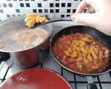 Foto del paso 5 de la receta: Ñoquis de kabutia con salsa roja