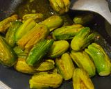 A picture of step 1 of Kundru ki sabzi.