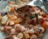 Foto langkah ke 4 dari resep Oseng Cumi Asin Pedas.