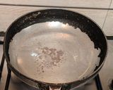 A picture of step 1 of Beans Thoran.