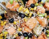 Foto del paso 5 de la receta: Tazón de salmón y arroz