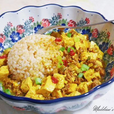 麻婆豆腐~貝里斯辣醬風味 — 5.2
