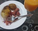 A picture of step 4 of Hasselback potatoes.