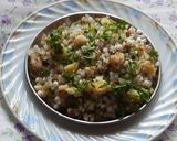 A picture of step 5 of Sabudana khichadi.