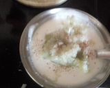 A picture of step 4 of Lauki raita.