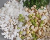 A picture of step 3 of Popped sorghum bhel.