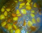 A picture of step 8 of Potato beef curry.