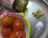 A picture of step 2 of Rice flour paratha with tomato chutney.