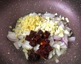 A picture of step 11 of Schezwan Egg Sausage Noodles.
