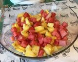 Une image de l'étape 7 de Salade d'ananas et pastèque.