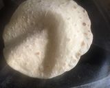 A picture of step 2 of Fulka roti with sabji.