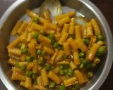 A picture of step 1 of Peas Pasta.