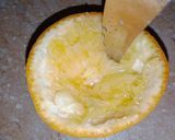 A picture of step 1 of Orange Peel Tea.