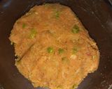 A picture of step 2 of Aloo tikki burger.