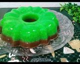 Foto langkah ke 5 dari resep Puding Lumut Santan Pandan Coklat.