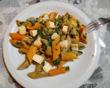 Foto del paso 10 de la receta: Fideo colores con salsa de espinaca y pollo