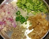 A picture of step 1 of Aloo Potoler Khosar(peels) chorchori.