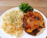 Lecsós tarja, sütőben sütve recept fázis 5 fotója