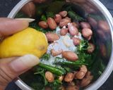 A picture of step 6 of Hara Chana sabji.