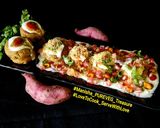 A picture of step 5 of Sweet Potato Tikki Chat.