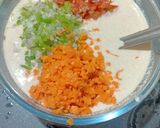 A picture of step 2 of Bread Uttapam.