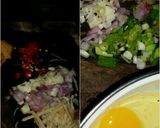 Foto langkah ke 1 dari resep Nasi goreng teri telur dadar.