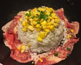 รูปขั้นตอนการทำที่ 1 ของ ข้าวเปปเปอร์เนื้อ (ข้าวผัดเนื้อ)
