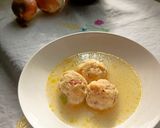 Foto langkah ke 7 dari resep Canederli Knödel (Sup Kaldu Bakso ala Swiss, Jerman,Austria atau Italia Utara)versi halal.