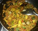 A picture of step 2 of Kathal ki sabji.
