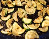 Une image de l'étape 2 de Quiche au chèvre, courgette et menthe fraîche.