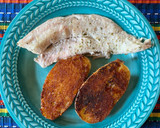 Foto del paso 4 de la receta: Filet de merluza con papas al horno 🐟🥔