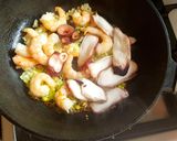 Foto del paso 2 de la receta: Mariscos saborizados, con arroz y Spirulina. #MERCADO #entrenado