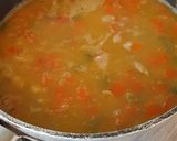 A picture of step 6 of Pot Luck Chicken & Red Lentil Soup.