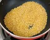 A picture of step 1 of Moong dal modak.