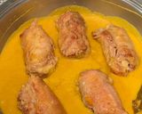Foto del paso 5 de la receta Enrollado de pollo relleno de jamón y queso con salsa de verduras
