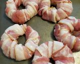 A picture of step 1 of Bacon Pineapple Onion Rings.